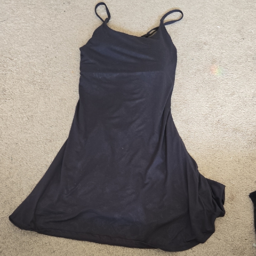 Elegant Black Spaghetti Strap Dress